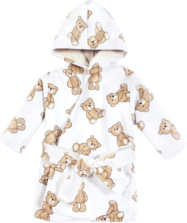 Hudson Baby Unisex Baby Mink with Faux Fur Lining Pool and Beach Robe Cover-ups - Image 7