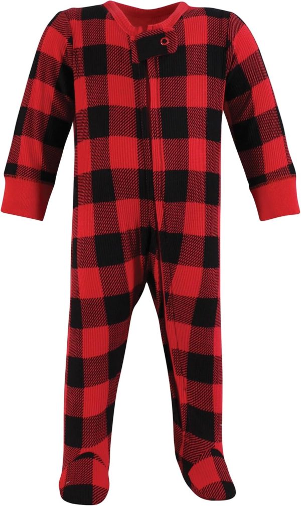 Hudson Baby Girls Unisex Baby Thermal Zipper Sleep and Play 2pk, Sage Dinosaur, 3-6 Months - Image 11