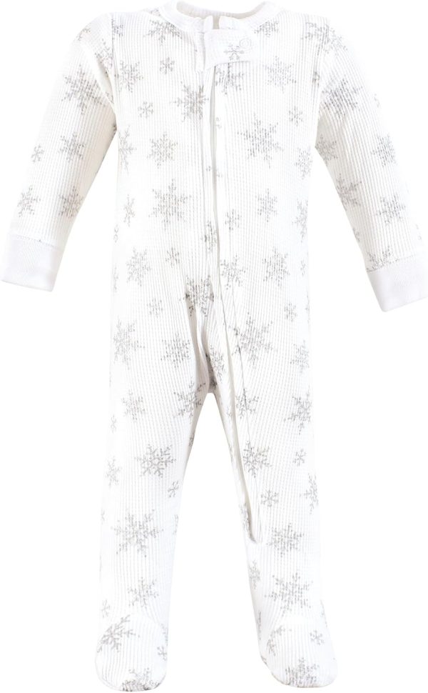 Hudson Baby Girls Unisex Baby Thermal Zipper Sleep and Play 2pk, Sage Dinosaur, 3-6 Months - Image 15