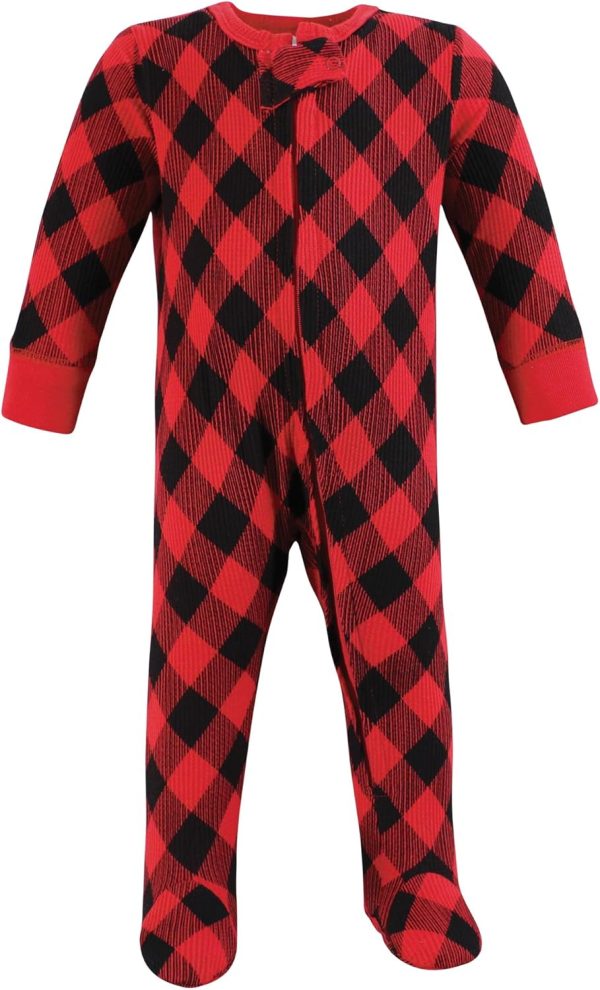 Hudson Baby Girls Unisex Baby Thermal Zipper Sleep and Play 2pk, Sage Dinosaur, 3-6 Months - Image 16