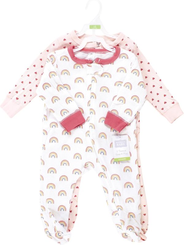 Hudson Baby Girls Unisex Baby Thermal Zipper Sleep and Play 2pk, Sage Dinosaur, 3-6 Months - Image 18