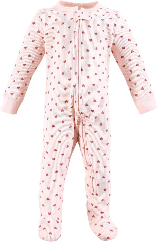 Hudson Baby Girls Unisex Baby Thermal Zipper Sleep and Play 2pk, Sage Dinosaur, 3-6 Months - Image 20