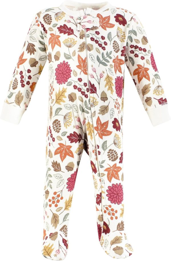 Hudson Baby Girls Unisex Baby Thermal Zipper Sleep and Play 2pk, Sage Dinosaur, 3-6 Months - Image 23