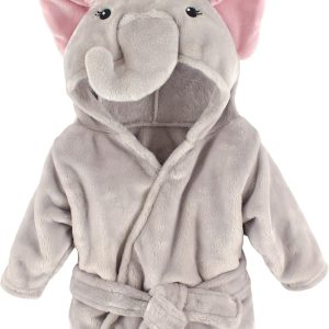 Hudson Baby Unisex Baby Plush Animal Face Bathrobe