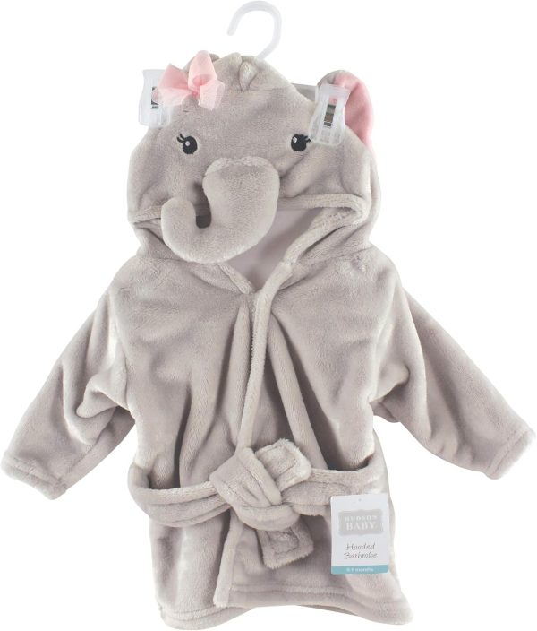 Hudson Baby Unisex Baby Plush Animal Face Bathrobe - Image 2