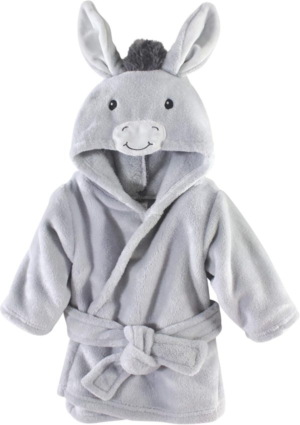 Hudson Baby Unisex Baby Plush Animal Face Bathrobe - Image 4