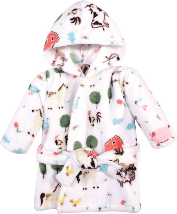 Hudson Baby Unisex Baby Plush Animal Face Bathrobe - Image 5