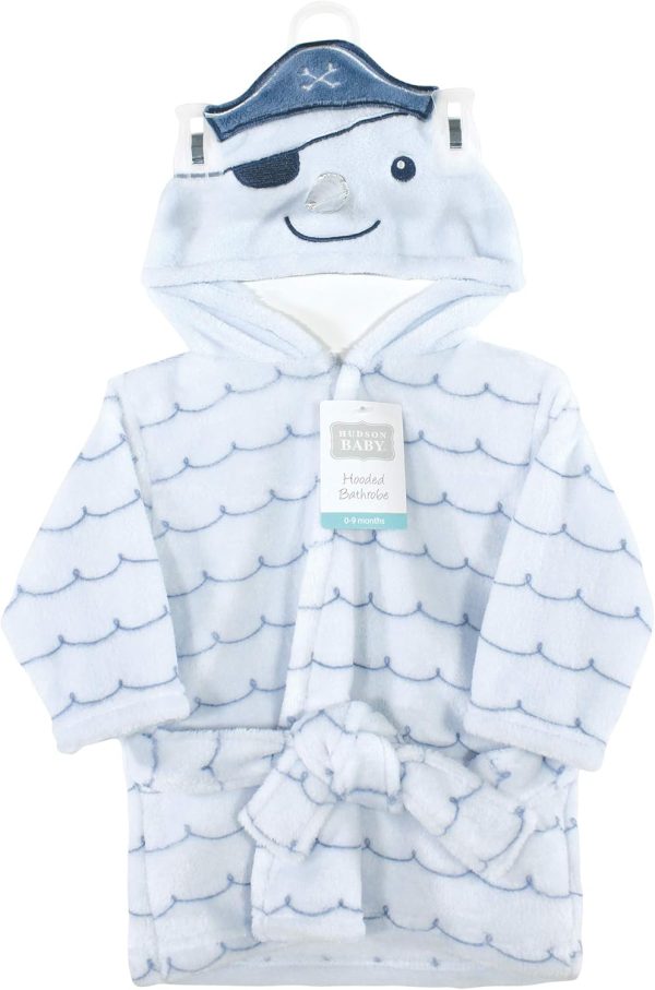 Hudson Baby Unisex Baby Plush Animal Face Bathrobe - Image 11