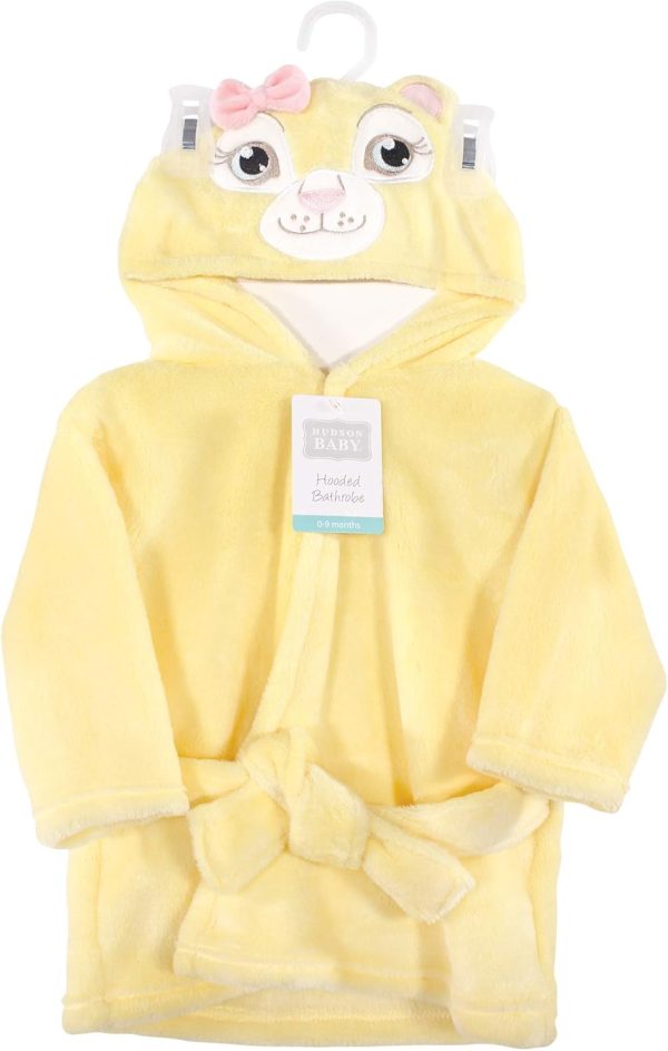 Hudson Baby Unisex Baby Plush Animal Face Bathrobe - Image 30