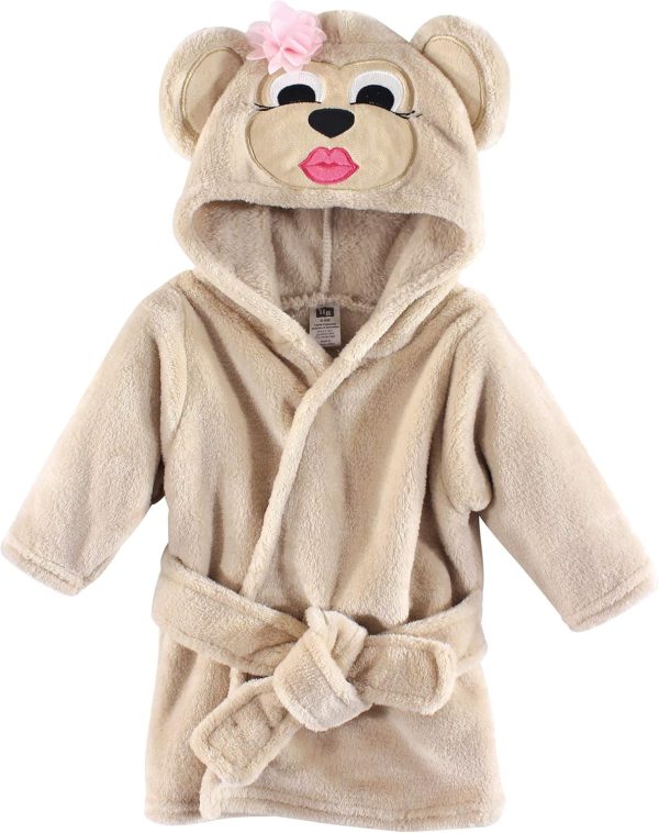 Hudson Baby Unisex Baby Plush Animal Face Bathrobe - Image 35