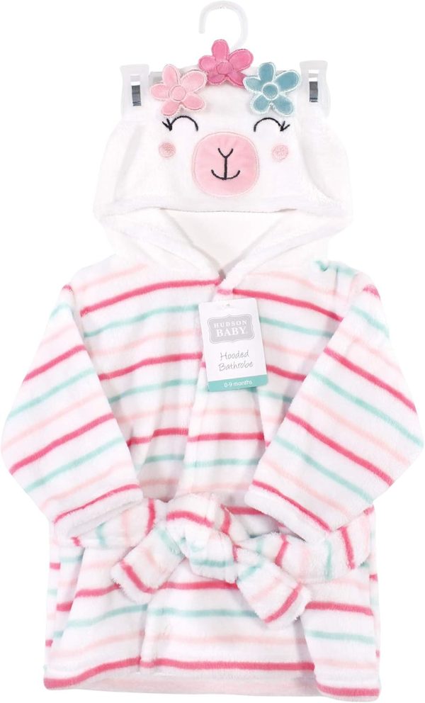 Hudson Baby Unisex Baby Plush Animal Face Bathrobe - Image 37