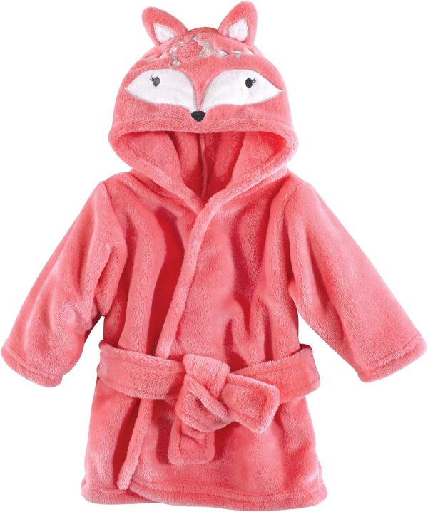 Hudson Baby Unisex Baby Plush Animal Face Bathrobe - Image 38
