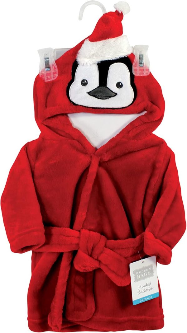 Hudson Baby Unisex Baby Plush Animal Face Bathrobe - Image 45