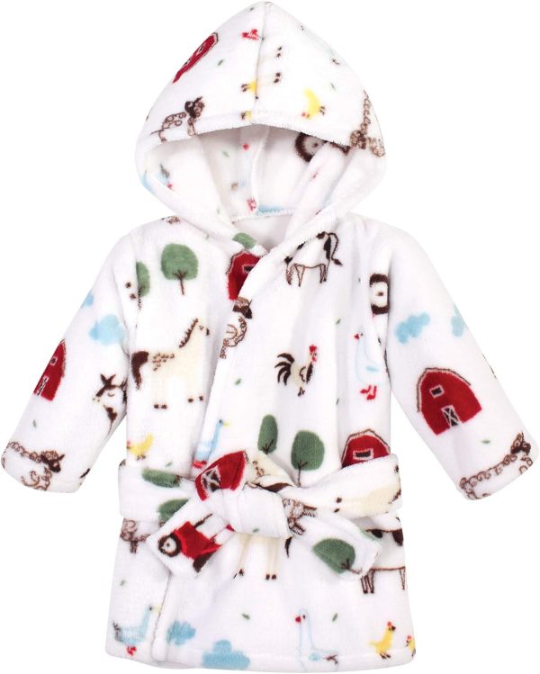 Hudson Baby Unisex Baby Plush Animal Face Bathrobe - Image 49