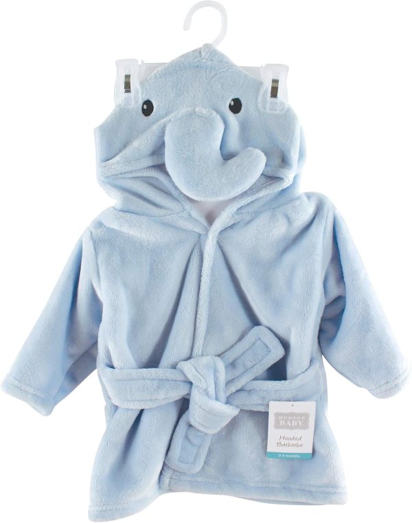 Hudson Baby Unisex Baby Plush Animal Face Bathrobe - Image 52