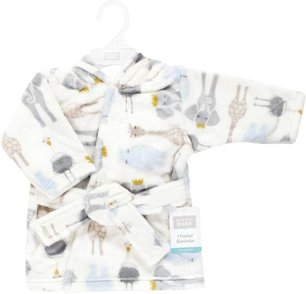 Hudson Baby Unisex Baby Plush Animal Face Bathrobe - Image 55