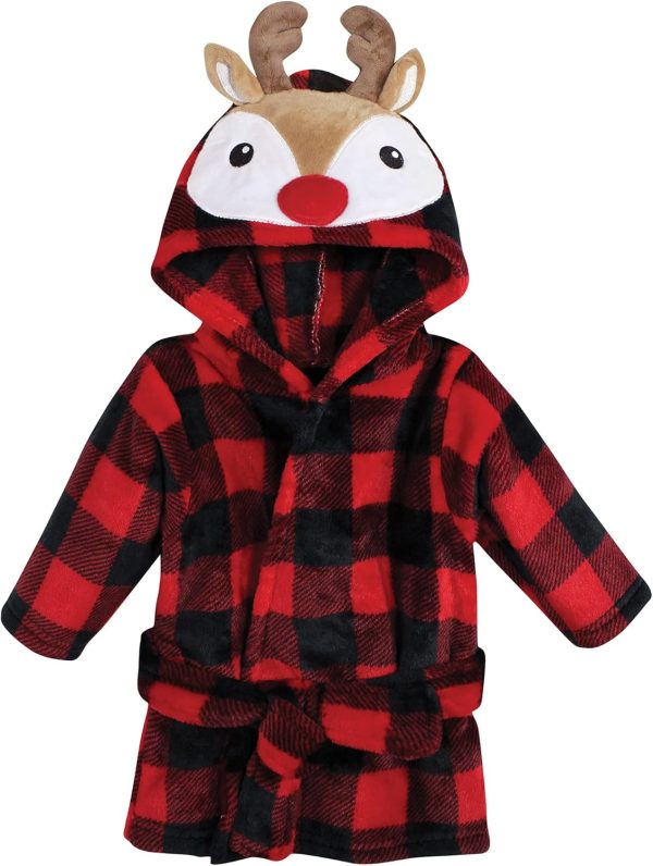Hudson Baby Unisex Baby Plush Animal Face Bathrobe - Image 62