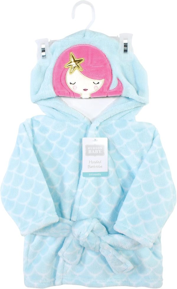 Hudson Baby Unisex Baby Plush Animal Face Bathrobe - Image 70