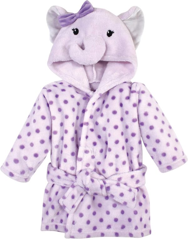 Hudson Baby Unisex Baby Plush Animal Face Bathrobe - Image 72