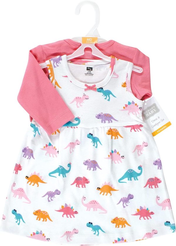 Hudson Baby Baby Girls' Cotton Dress and Cardigan Set - Image 19