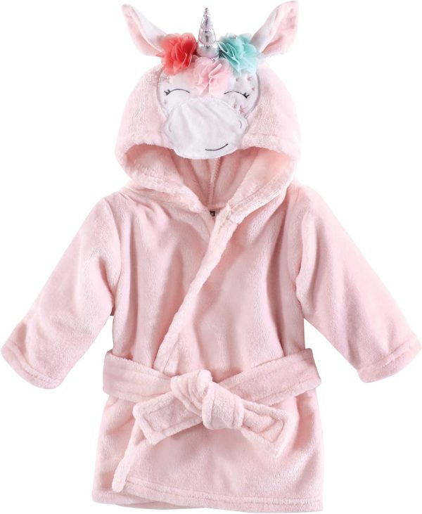 Hudson Baby Unisex Baby Plush Animal Face Bathrobe - Image 107