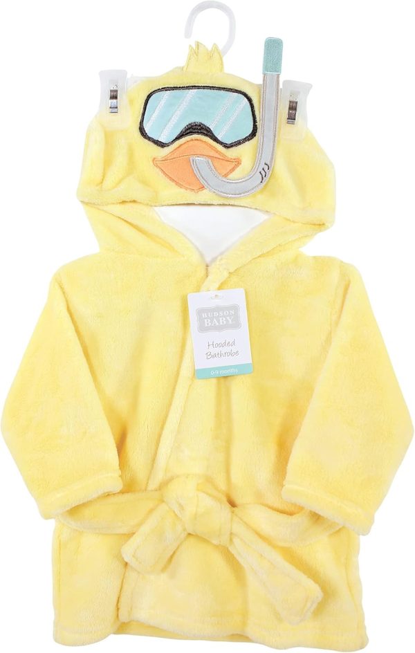 Hudson Baby Unisex Baby Plush Animal Face Bathrobe - Image 112