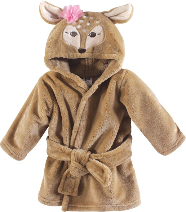 Hudson Baby Unisex Baby Plush Animal Face Bathrobe - Image 118