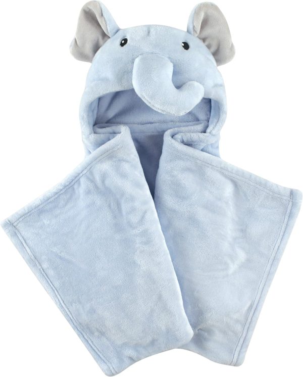 Hudson Baby Unisex Baby and Toddler Hooded Animal Face Plush Blanket, Flamingo, One Size - Image 5