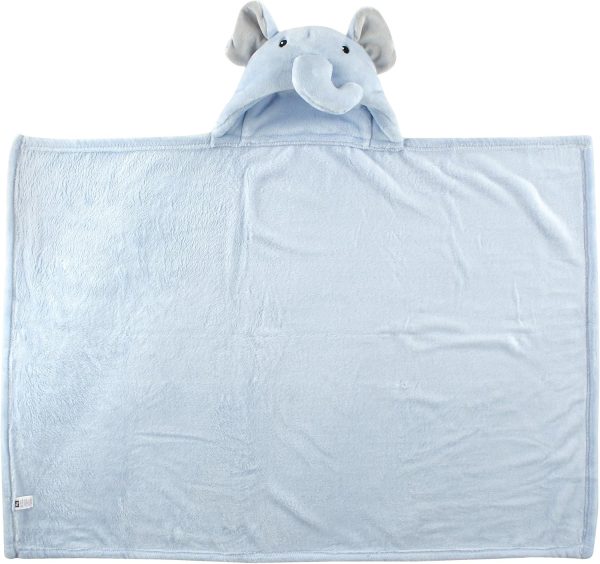 Hudson Baby Unisex Baby and Toddler Hooded Animal Face Plush Blanket, Flamingo, One Size - Image 6