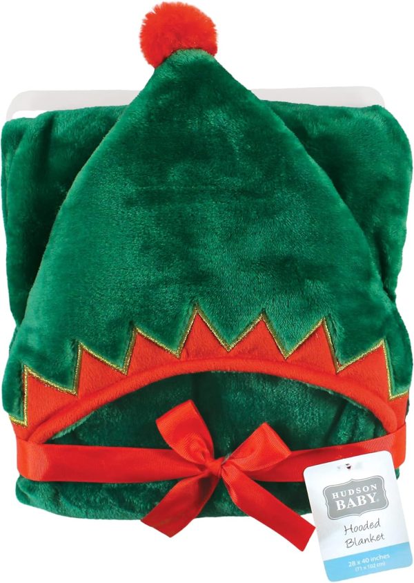 Hudson Baby Unisex Baby and Toddler Hooded Animal Face Plush Blanket, Flamingo, One Size - Image 8