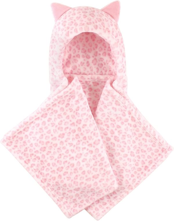 Hudson Baby Unisex Baby and Toddler Hooded Animal Face Plush Blanket, Flamingo, One Size - Image 14