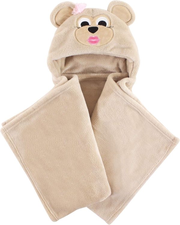 Hudson Baby Unisex Baby and Toddler Hooded Animal Face Plush Blanket, Flamingo, One Size - Image 16