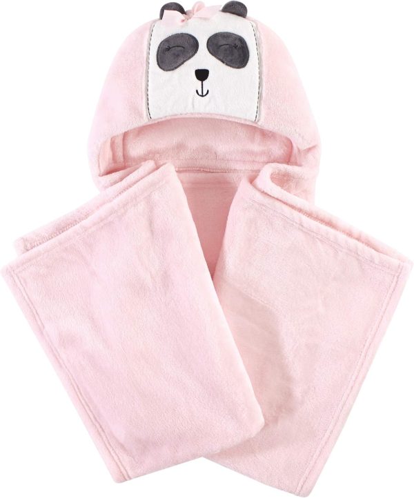 Hudson Baby Unisex Baby and Toddler Hooded Animal Face Plush Blanket, Flamingo, One Size - Image 20