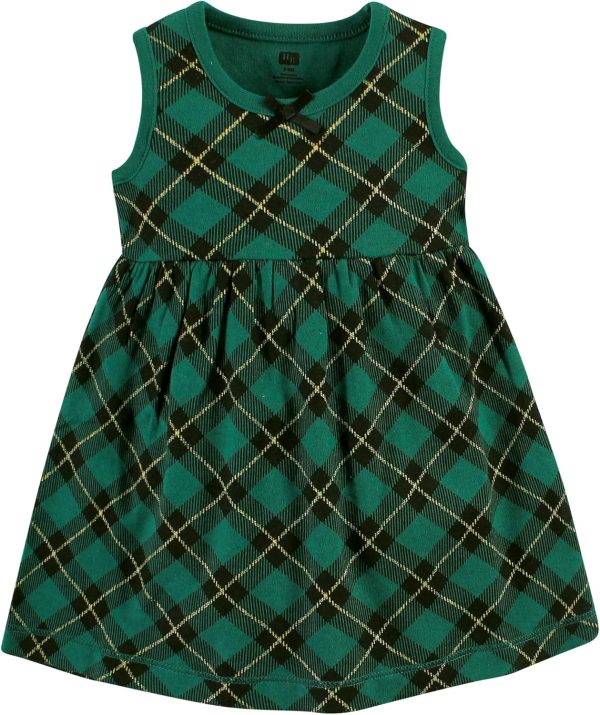 Hudson Baby Baby Girls' Cotton Dress and Cardigan Set - Image 41