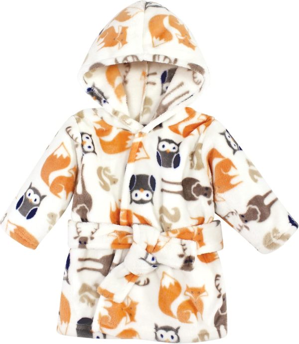 Hudson Baby Unisex Baby Plush Animal Face Bathrobe - Image 135