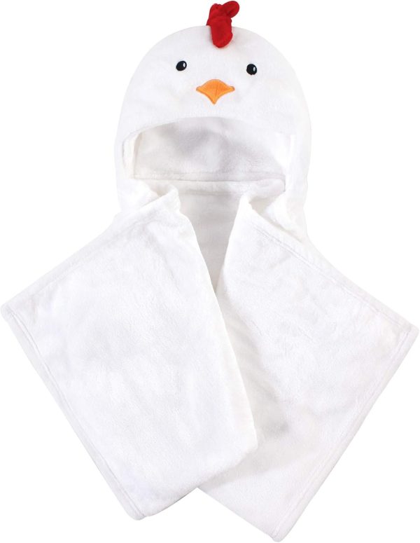 Hudson Baby Unisex Baby and Toddler Hooded Animal Face Plush Blanket, Flamingo, One Size - Image 23