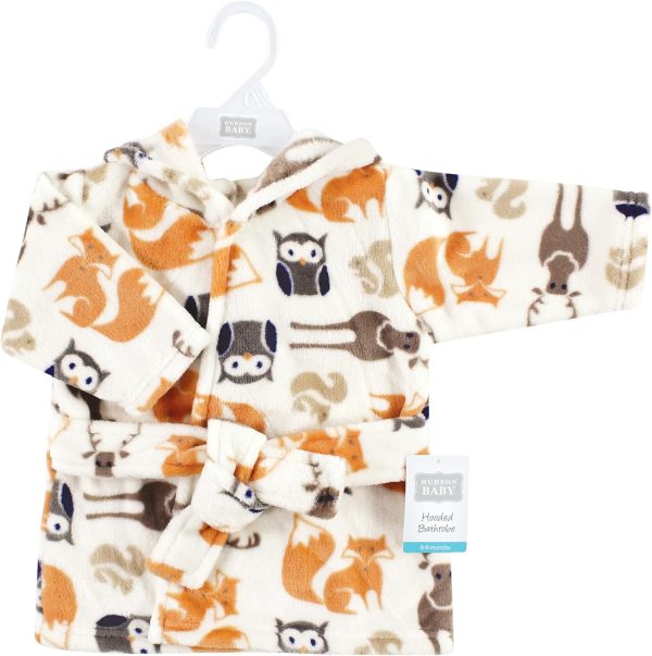 Hudson Baby Unisex Baby Plush Animal Face Bathrobe - Image 136