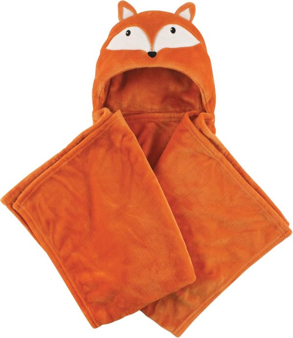 Hudson Baby Unisex Baby and Toddler Hooded Animal Face Plush Blanket, Flamingo, One Size - Image 27
