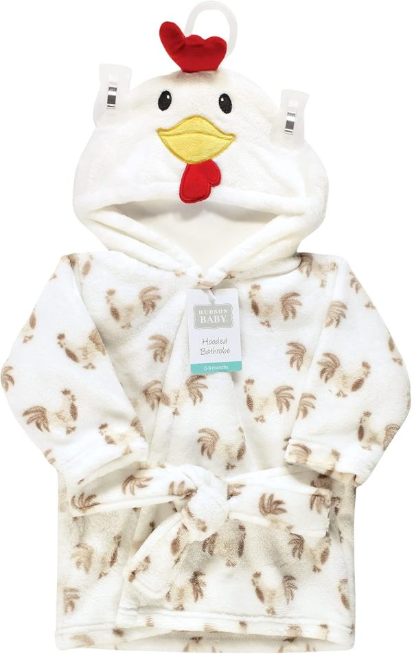 Hudson Baby Unisex Baby Plush Animal Face Bathrobe - Image 139