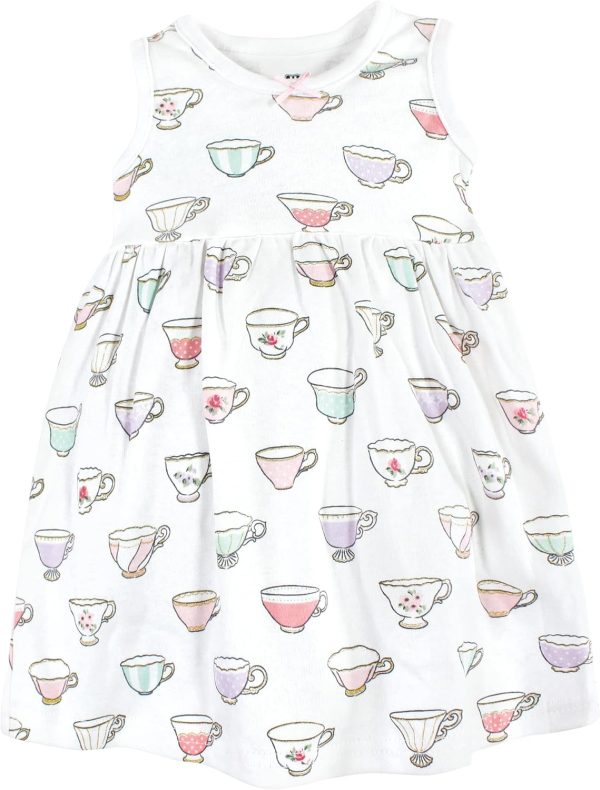 Hudson Baby Baby Girls' Cotton Dress and Cardigan Set - Image 48