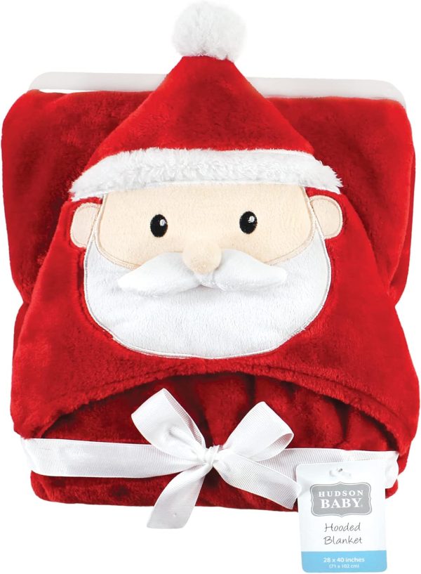 Hudson Baby Unisex Baby and Toddler Hooded Animal Face Plush Blanket, Flamingo, One Size - Image 35