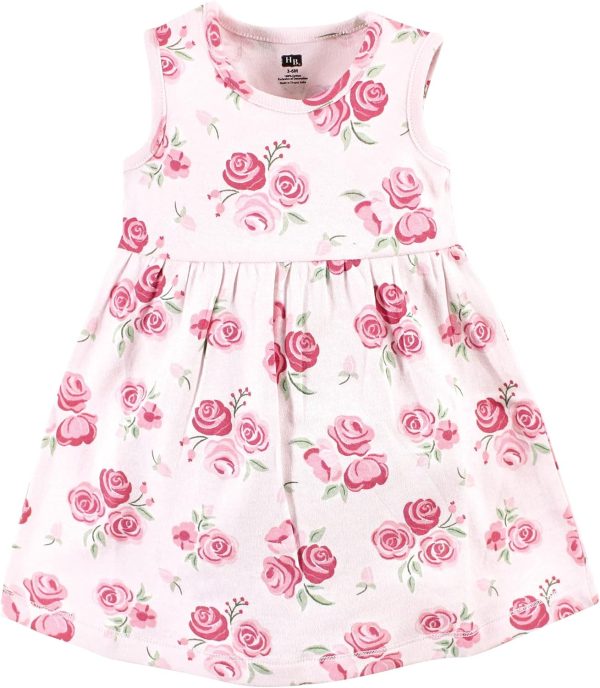 Hudson Baby Baby Girls' Cotton Dress and Cardigan Set - Image 58