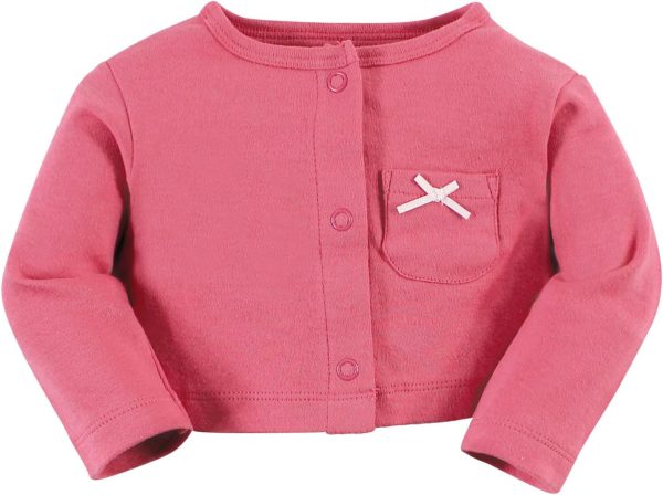 Hudson Baby Baby Girls' Cotton Dress and Cardigan Set - Image 59