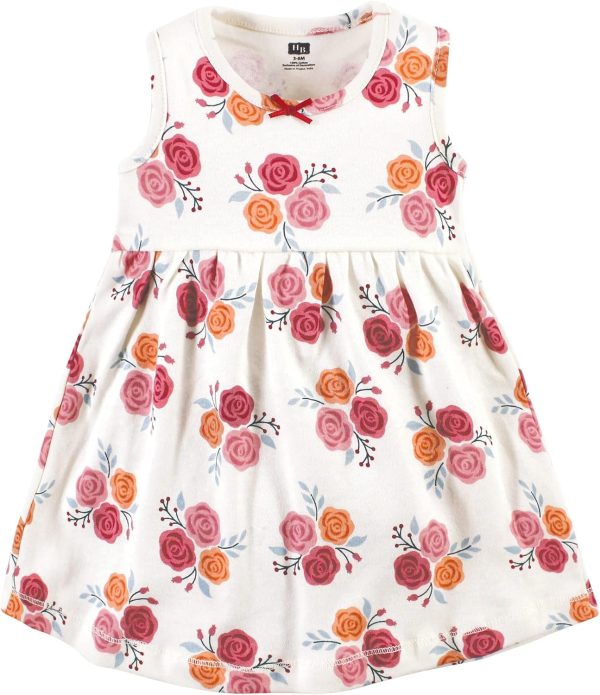 Hudson Baby Baby Girls' Cotton Dress and Cardigan Set - Image 63