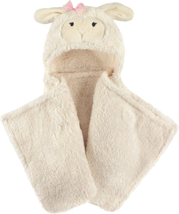 Hudson Baby Unisex Baby and Toddler Hooded Animal Face Plush Blanket, Flamingo, One Size - Image 43