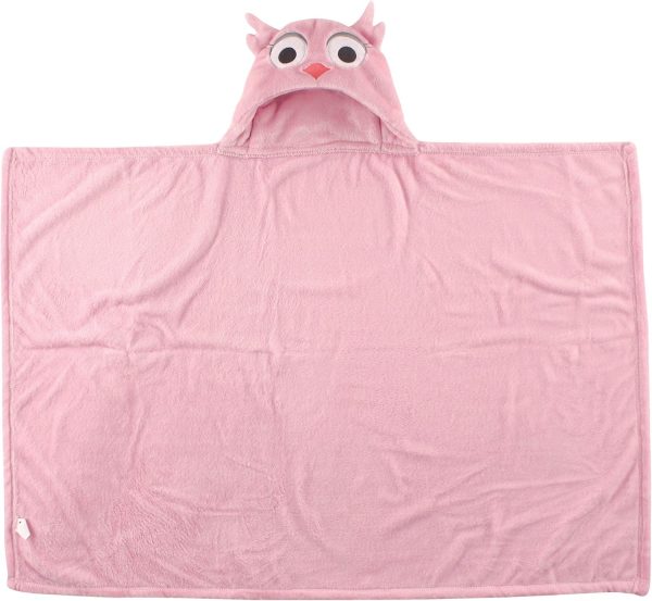 Hudson Baby Unisex Baby and Toddler Hooded Animal Face Plush Blanket, Flamingo, One Size - Image 46