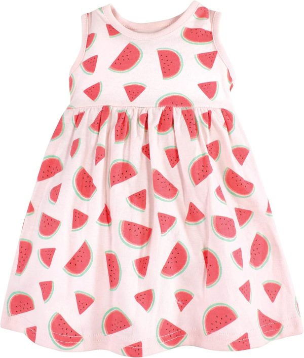 Hudson Baby Baby Girls' Cotton Dress and Cardigan Set - Image 69