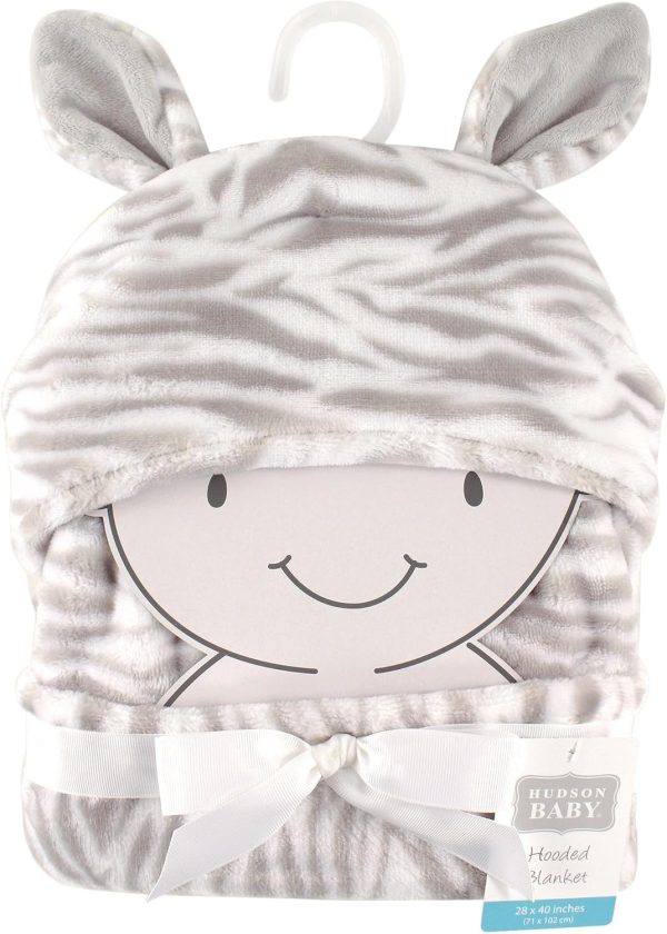 Hudson Baby Unisex Baby and Toddler Hooded Animal Face Plush Blanket, Flamingo, One Size - Image 53