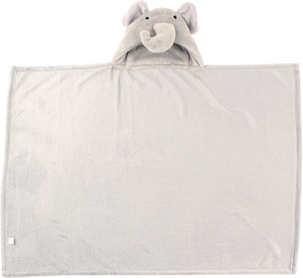 Hudson Baby Unisex Baby and Toddler Hooded Animal Face Plush Blanket, Flamingo, One Size - Image 56