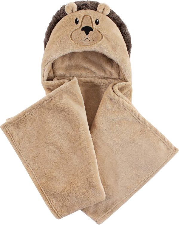 Hudson Baby Unisex Baby and Toddler Hooded Animal Face Plush Blanket, Flamingo, One Size - Image 57